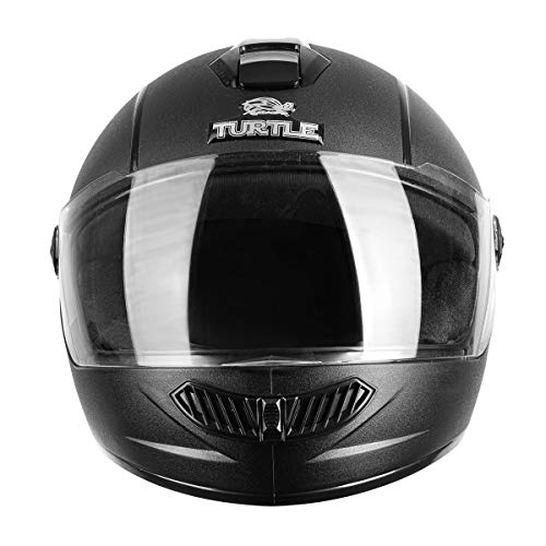 Turtle Smart Full Face Helmet Plain Visor Unbreakable PC Visor Helmet Scratch Resistant Helmet