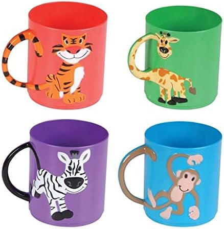 plastic animal cups