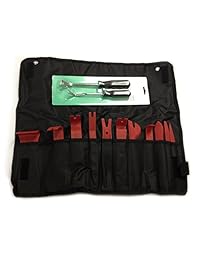 13 PC Acero y nylon auto recortar Puerta Panel Ventana Herramienta de eliminación de clip de la tapicería de moldeo Kit prylon