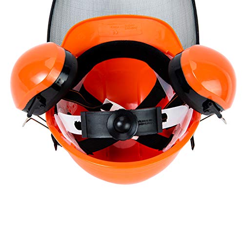 TODOCOPE Chainsaw Safety Helmet with Face Shield and Ear Muffs,Chainsaw