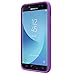 Galaxy J7 Refine Case,J7 2018,J7 Star,Galaxy J7 Top,J7 Crown,J7 Aero,J7 Aura,J7 Eon Case,Yiakeng Shockproof Drop Protection Lovely Decal Phone Cases Cover for Samsung J737V,J737T (Purpel Flower)