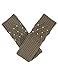 Dahlia Women's Fingerless Arm Warmers Gloves - Pearl Lattice