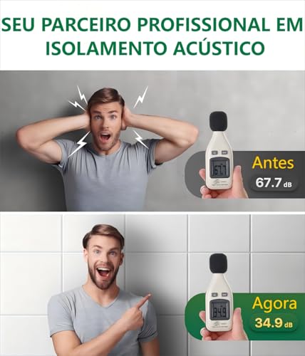 18 Folhas, PainéIs Absorção de Som, Painel Acustico, PainéIs de Espuma Autoadesivos à Prova de Som, Espuma Acustica, Isolamento Acustico, Placa Acustica