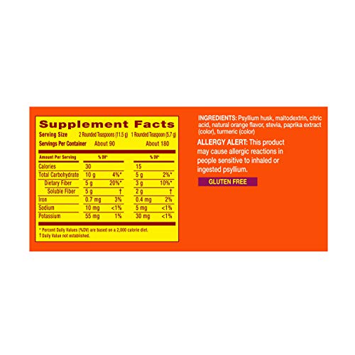 Metamucil Premium Blend Fiber 180 Servings Psyllium Husk Fiber Powder