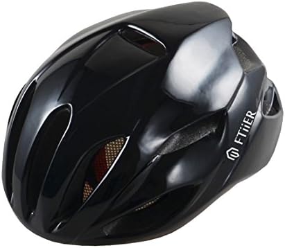 Ftiier Men and women Light and simple Cycling helmet bicycle sports helmets (black)