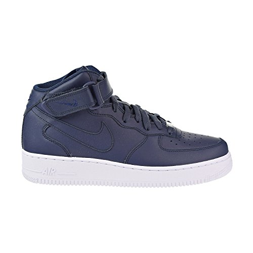 NIKE Men's Air Force 1 Mid '07 Basketball Shoe, Obsidian/Obsidian-White, 7.5