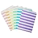 Food Safe Biodegradable Paper Candy Favor & Treat Bags For All Parties - 48 Count Assorted, 7x5 Size - By Chloe Elizabeth (Rainbow Pastel Mix)