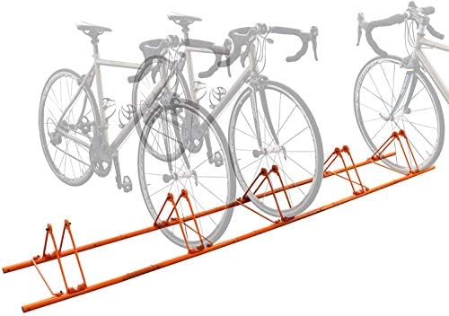 自転車用ディスプレイスタンド 5台 バイク駐輪 サイクル スタンド屋外 室内 車輪幅6cm以下対応 クロスバイク ラック 自立 横置き 折りたたみ収納可 組立簡単 日本語説明書 ロードバイク バイク マウンテンバイク ミニベロ対応