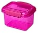 Sistema Lunch Collection Food Storage Containers, Assorted Colors, 13.5 Ounce/1.6 cup each, Set of 3