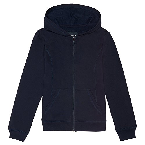 French Toast Little Girls' Fleece Hoodie, Navy, 5
