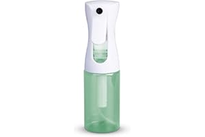 VIGOR PATH Continuous Water Mister Spray Bottle for Hair - Continuous Spray Nano Fine Mist Sprayer - Empty Spray Bottle - Reusable Beauty Spray Bottle - Cleaning, Hairstyling & Plants - 5oz/150ml (Green)