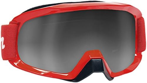 Typhoon Motocross Offroad ATV Dirt Bike MX Goggles , Red w/ Silver &amp; Clear Lens