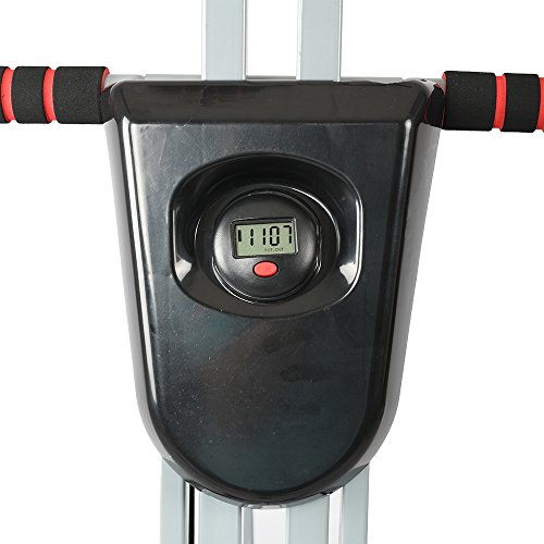 Apelila Vertical Climber, Climbing Machine - Total Body Workout Fitness Folding Cardio Climber Exercise Machine,with LCD Monitor for Home Gym Fitness