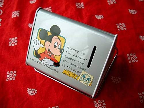 Amazon 廃盤 ディスニー ミッキー グーフィー ドナルド 貯金箱 缶 三角 脚 付き ニチテン 昭和レトロ 貯金箱 ホビー