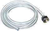 Bev Rite Beer Line with Stainless Steel Hex nut Connection (304 Grade SS), 3/16" ID, 5' Clear Hose