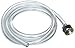 Bev Rite Beer Line with Stainless Steel Hex nut Connection (304 Grade SS), 3/16" ID, 5' Clear Hose