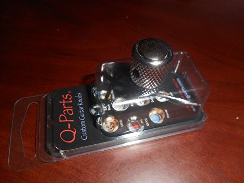 Q-Parts Mini Dome Knob, EBONY WOOD ON CHROME, KCMD-0336