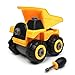 WisToyz Take Apart Toys, Toddlers Toys, Toy Dump Truck with Constructions Set, Building Toy Set with Screwdriver, Ideal Educational Toy for Boys & Girls Aged 3, 4, 5, 6