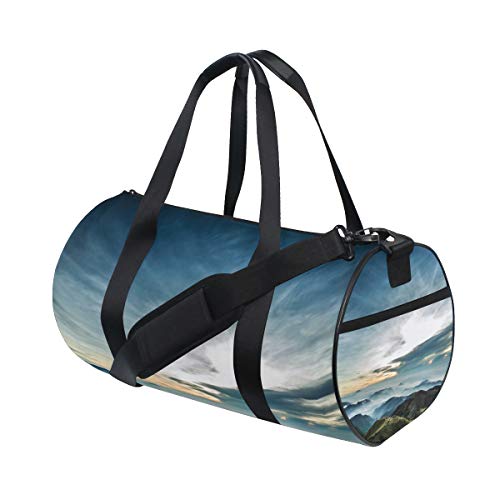 LORVIES Lanscape Duffle bag Shoulder Handy Sports Gym Bags for Men and Women