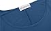 JollieLovin Womens Plus Size 3/4 Sleeve Tunic Tops Loose Fit Casual Swing Basic T Shirt to Wear with Leggings Steel Blue