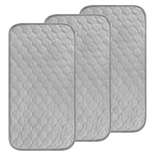Accmor 3 Pack Waterproof Changing Pad Liners, Reusable Portable Diaper Changing Pad Covers
