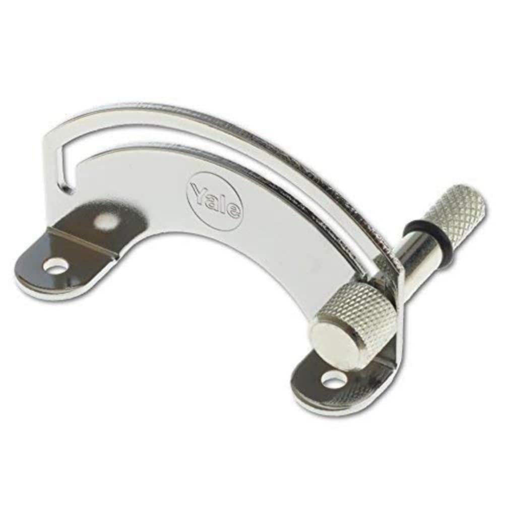 Yale P-YLPR-CH Letterplate Restrictor, Polished Chrome Finish, High Security, Visi Packed, Suitable for Wooden, PVCu and Composite Doors