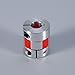 10mm x 8mm CNC Flexible Plum Coupling Shaft Coupler Stepper Motor Encoder Connector Coupler D20 L30 Jaw Clamp Aluminum Alloy