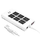 Universal Power Strip 6 Outlets - 100V to 220V/250V and 2500 Watts Surge Protector - With circuit breaker - For Worldwide Use