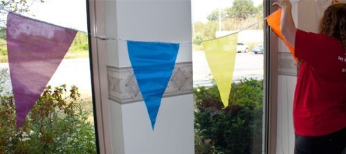100 Foot Pennant Banner, 48 Multicolor Weatherproof Flags - Fun, Versatile Party Decor for Kid's Parties, Carnivals, Indoor and Outdoor Events