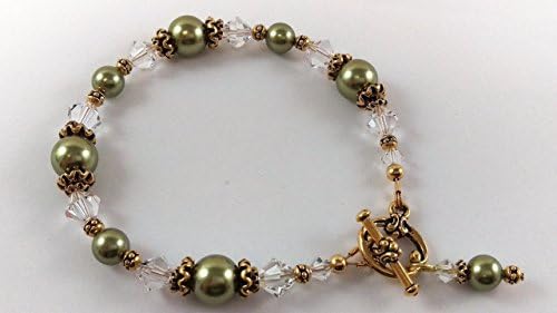 Glass Simulated Pearl Beaded Bracelet