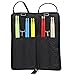 Buytra Drumstick Bag Case Drum Stick Holder Percusssion Drum Mallet Bag with External Pocket and Floor Tom Hooks, Black
