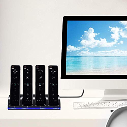 5 Controller+Charging+Rechargeable+Batteries+Controller+Black