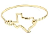 State shape bangle bracelet (Texas-Gold )