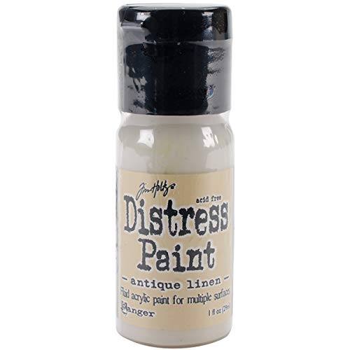 Tim Holtz Distress Paint, Multisurface Acrylic, 1oz Flip Top Bottle, Antique Li…