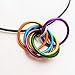 Custom Mobii Necklace (Medium): Infinity Fidget Jewelry Pendant Forever Spiral Mobius Pick your own Colors