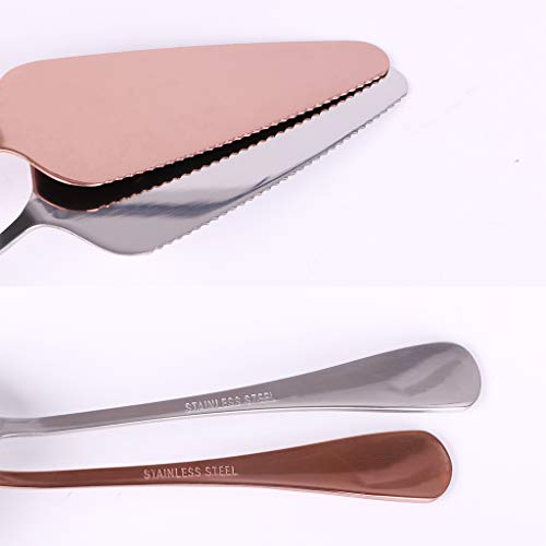 Ymeibe Silver Cake Server, Pack of 10, All In One Cutter & Server Set, Stainless Steel Cake Cutter with Fine Serrated Edge, Safe in Dishwasher - Thumbnail 3
