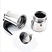2-Cup Stovetop Espresso Moka Coffee Maker Pot - Best Polished Stainless Steel Coffee Percolator with Permanent Filter and Heat Resistant Handle - Ideal to Brew Coffee in Your Home Kitchen and Office
