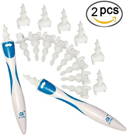 Spiral Ear Cleaner Kit for Ear Wax Removal w/ 2 pcs w/ New-Designed Replacement Tips