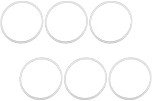 Ipetboom 6pcs Silicone Leak Sealing Gasket Replacement for Water Bottle Tumbler Lid Seal Ring for Food