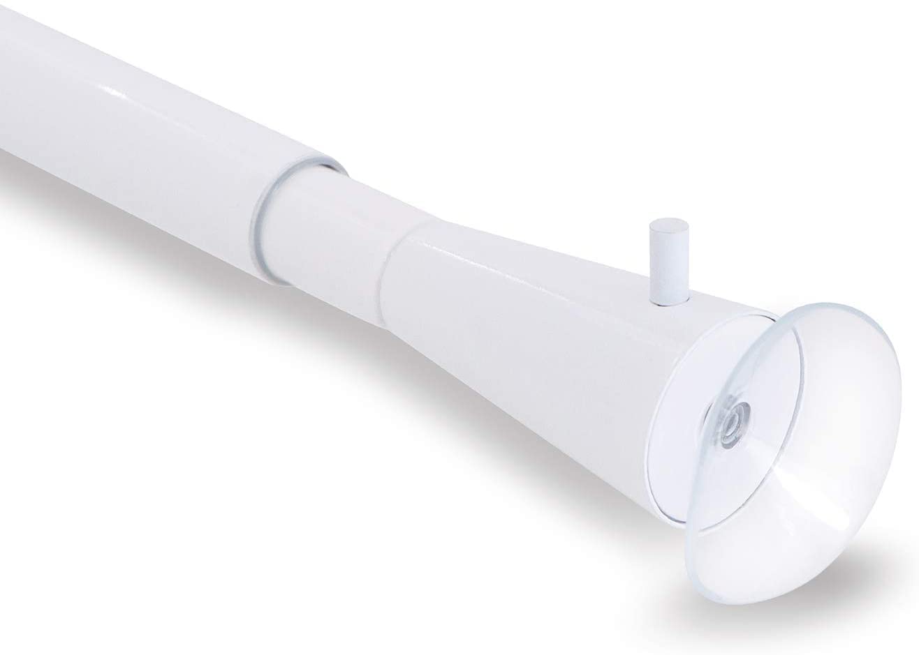 GCurtain Shower Curtain Pole No Drilling, Spring Tension Pole, 34-56 Inch, 3/4 Inch Diameter, Suction Cup on Either End, 1PCS, White โ image 1