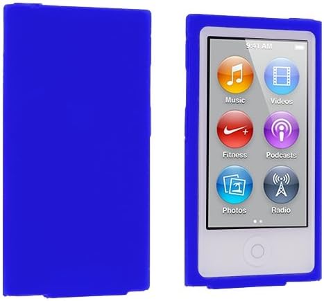 ANiceSeller(TM) Color Silicone Soft Rubber Gel Skin Case Cover for iPod Nano 7th Generation 7G 7 (Blue)