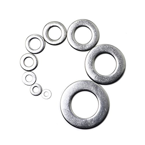 Sutemribor 304 Stainless Steel Flat Washers Set 580 Pieces, 9 Sizes