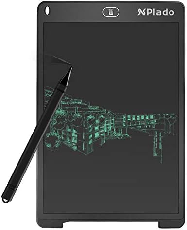 LCD Writing Tablet by Xplado, 12 Inch Drawing Board Doodle Board Electronic Drawing Tablet,Shorthand Tools for School, Home and Office(Black)