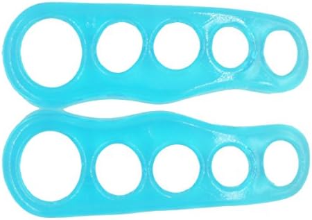 Natural Petting Five Toes Separators Stretchers Straighteners Alignment Bunion Gel Blue - Pack of 1 Pair Small Size