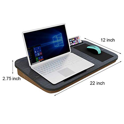 HOME BI Lap Desk for Laptop with Builtin Mouse Pad and Cellphone