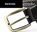 T-PERFECT LIFE Women's Trendy Retro Leather Braided Belt with Bronze Buckle
