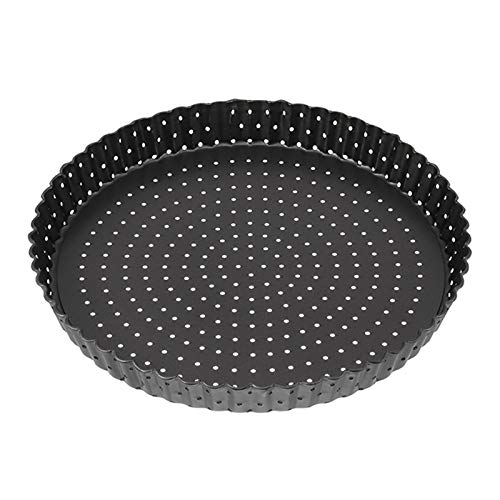 QINREN Quiche Tart Pan, 24cm Removable Perforated Tart Tin NonStick