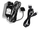 Pwr+ Extra Long 6.5 Ft AC Adapter Wall Charger + USB DATA Sync Cable for Asus Transformer Pad Infinity Tf700 Tf700t ; Eee Pad Prime Tf300t Tf201; Tf101 A1 B1 Tf101g; Slider Sl101; 04g26e000101 Tablet Pc Power Cord [UL-Listed]