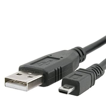 Nikon UC-E6 UC E6 UCE6 USB YM080315, - Kabel mit Lead Wire für Nikon Coolpix (1.5 m schwarz) - S3000 Digitalkamera