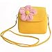 Aligle Little Girl Beauty Set Plush Flower Handbag + 2 Hair Clip + Necklace and Bracelet (Yellow)
